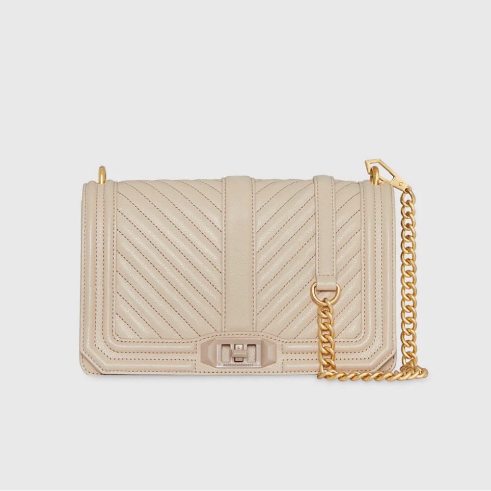 Rebecca Minkoff Chevron Quilted Love Crossbody Purse